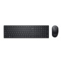 DELL KM5221W tastatūra Pele iekļauta Birojs RF Bezvadu QWERTZ Čehu, Slovāku Melns DELL KM5221W tastatūra Pele iekļauta Birojs RF Bezvadu QWERTZ Čehu, Slovāku Melns