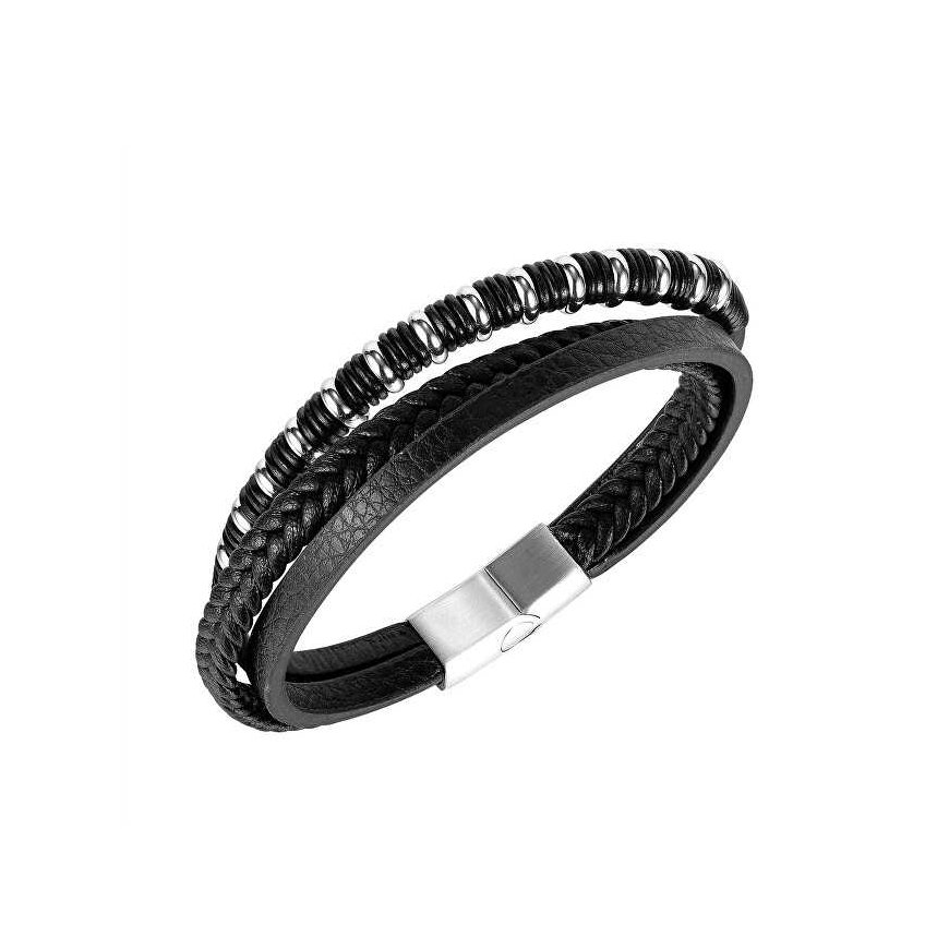 Troli Modern Men's Leather Bracelet Leather