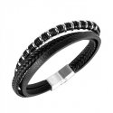 Troli Modern Men's Leather Bracelet Leather Troli Modern Men's Leather Bracelet Leather