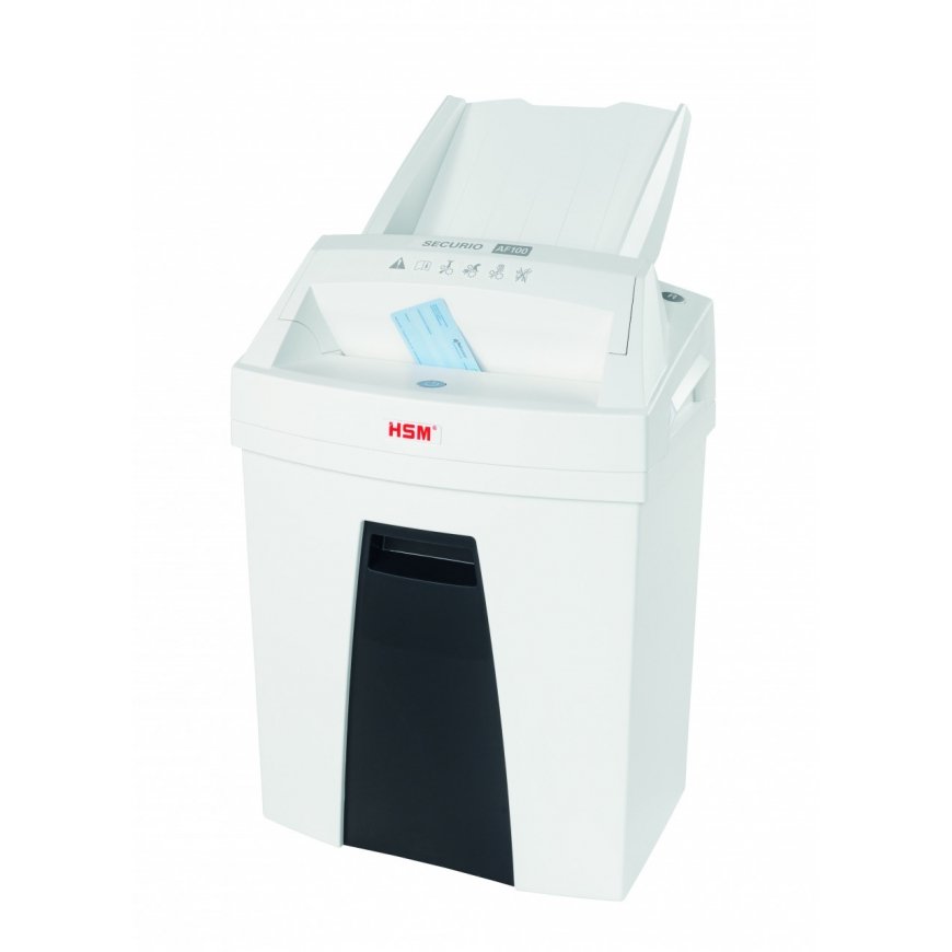 HSM Securio AF100 papīra smalcinātājs Smalcināšana daļiņās 60 dB 22,5 cm Melns, Balts – 4