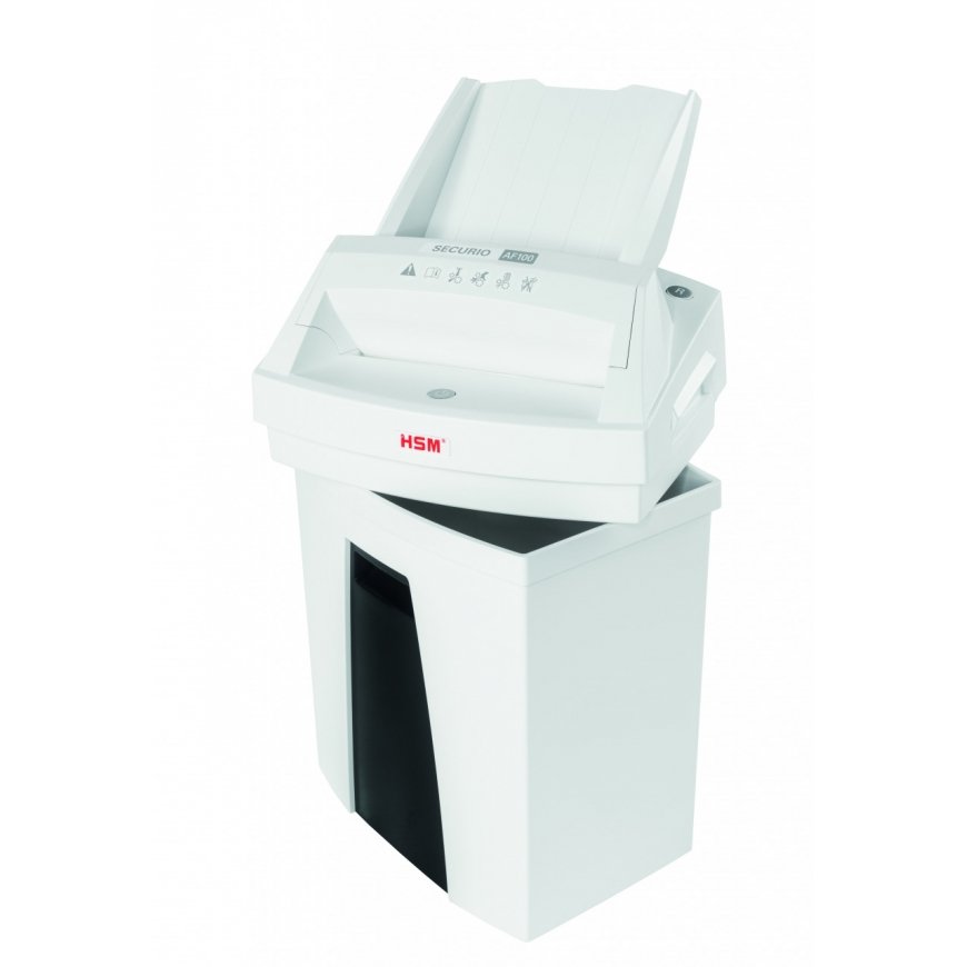 HSM Securio AF100 paper shredder Particle-cut shredding 60 dB 22.5 cm Black, White – 5