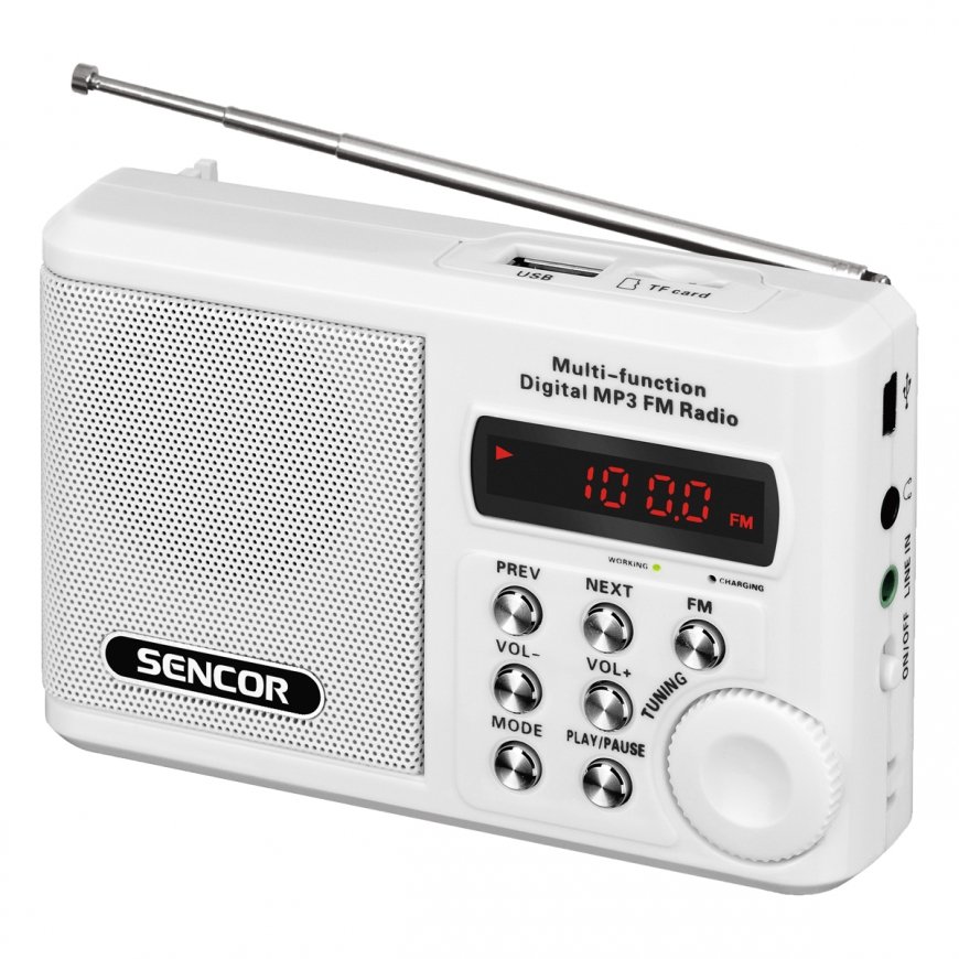 Sencor SRD 215 W radio Analogais