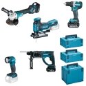 Makita DLX5044TJ langaton combo kit -akkukonesarja Makita DLX5044TJ langaton combo kit -akkukonesarja