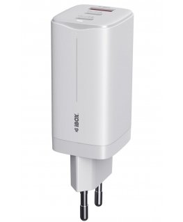iBox ILUC65W mobiililaitteen laturi Universaali Valkoinen AC Pikalataus Sisätila