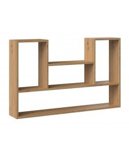 Topeshop BILBAO 4P ARTISAN plaukts Pie sienas montējams plaukts Pie sienas uzstādīts Daļiņu plate Ozols