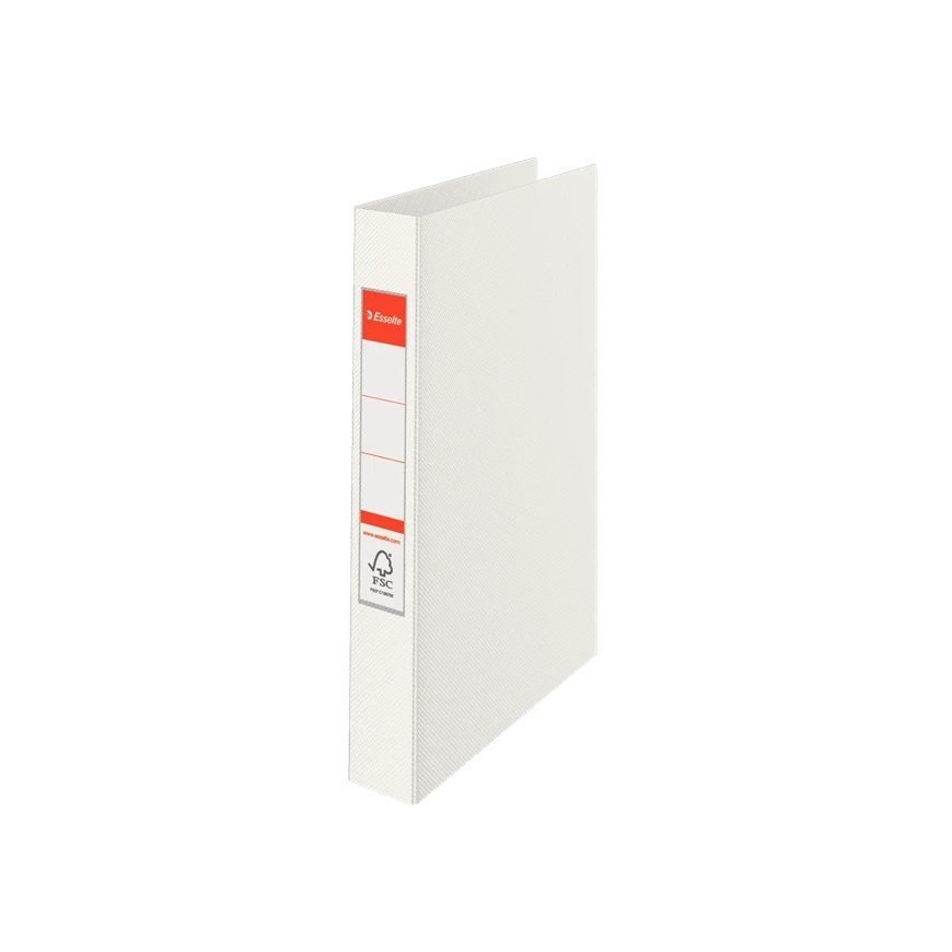 Esselte Standard Ring Binders , PP White 2 x 25 mm rengaskansio A4 Valkoinen