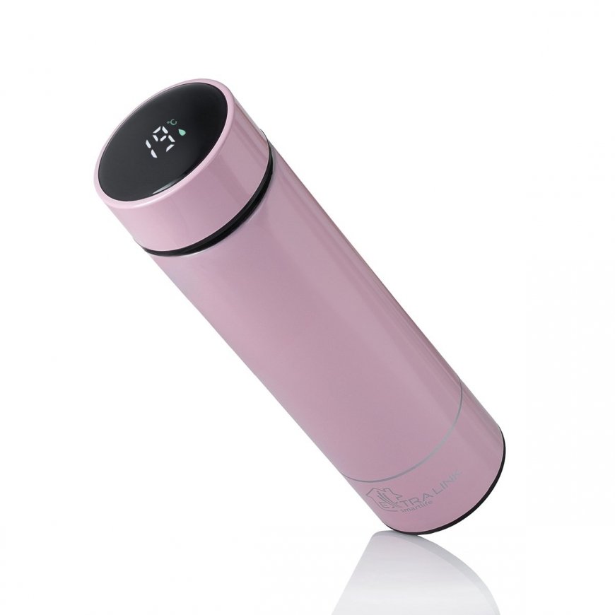Extralink MUG-SMART500 PINK matkamuki 500 ml Vaaleanpunainen Ruostumaton teräs – 2