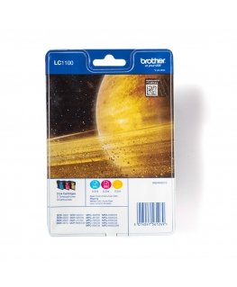 Brother LC1100RBWBP rašalo kasetė 3 vnt Originalus Žydras, Rausvai raudona, Geltona
