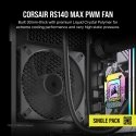 Corsair RS140 MAX Kompiuterio korpusui Ventiliatorius 14 cm Juoda 1 vnt