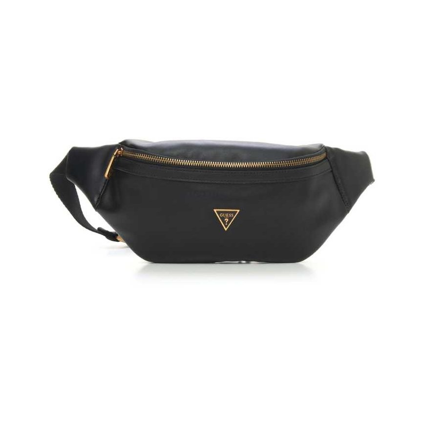 Guess, Scala, synteettinen nahka, tekstiili Fanny Pack, HMESCAP1230, musta, 21,3 x 15 x 7,5 cm, miehet, miehet