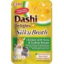 INABA CAT Dashi Delights Silky Broth Chicken with Tuna & Scallop - cat treat - 40g