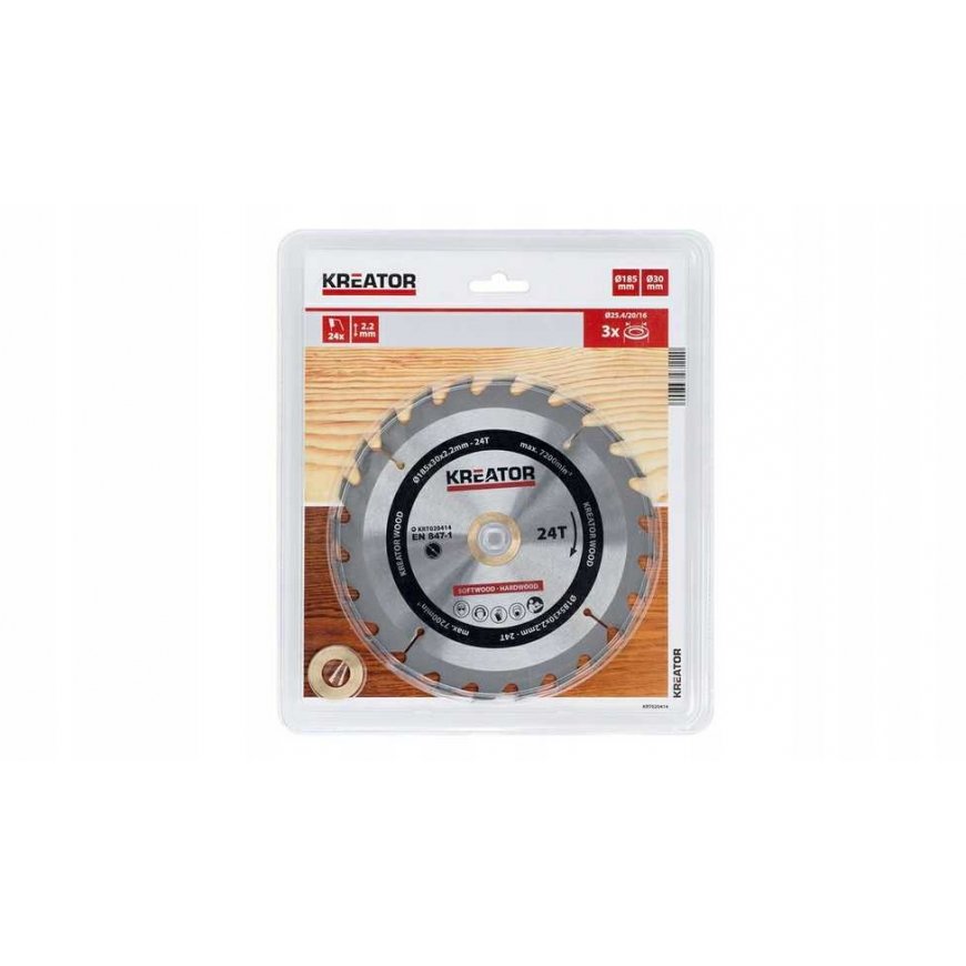 KREATOR Cutting disc for wood 185 mm – 4