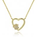 Beneto Gold necklace Love for a pet AGS702 / 48-GOLD Beneto Gold necklace Love for a pet AGS702 / 48-GOLD