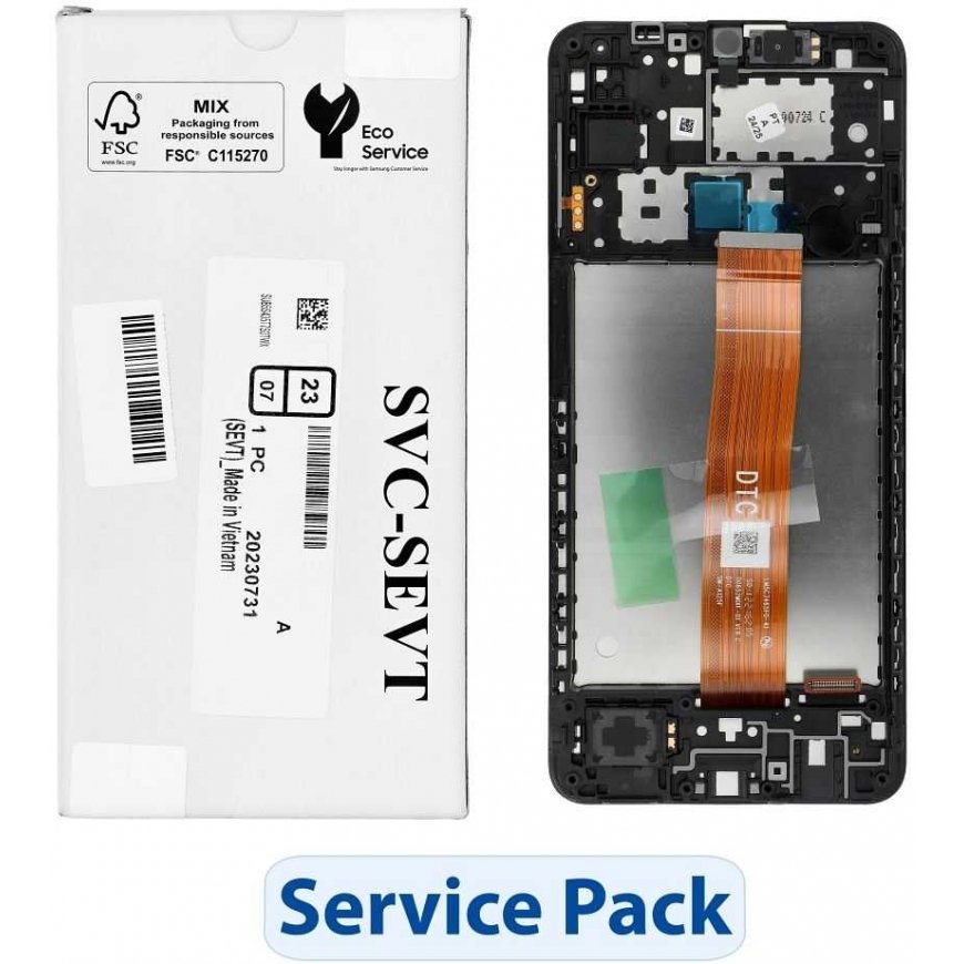 „ServicePack“ LCD ekranas SAMSUNG A12 A125F GH82-24490A