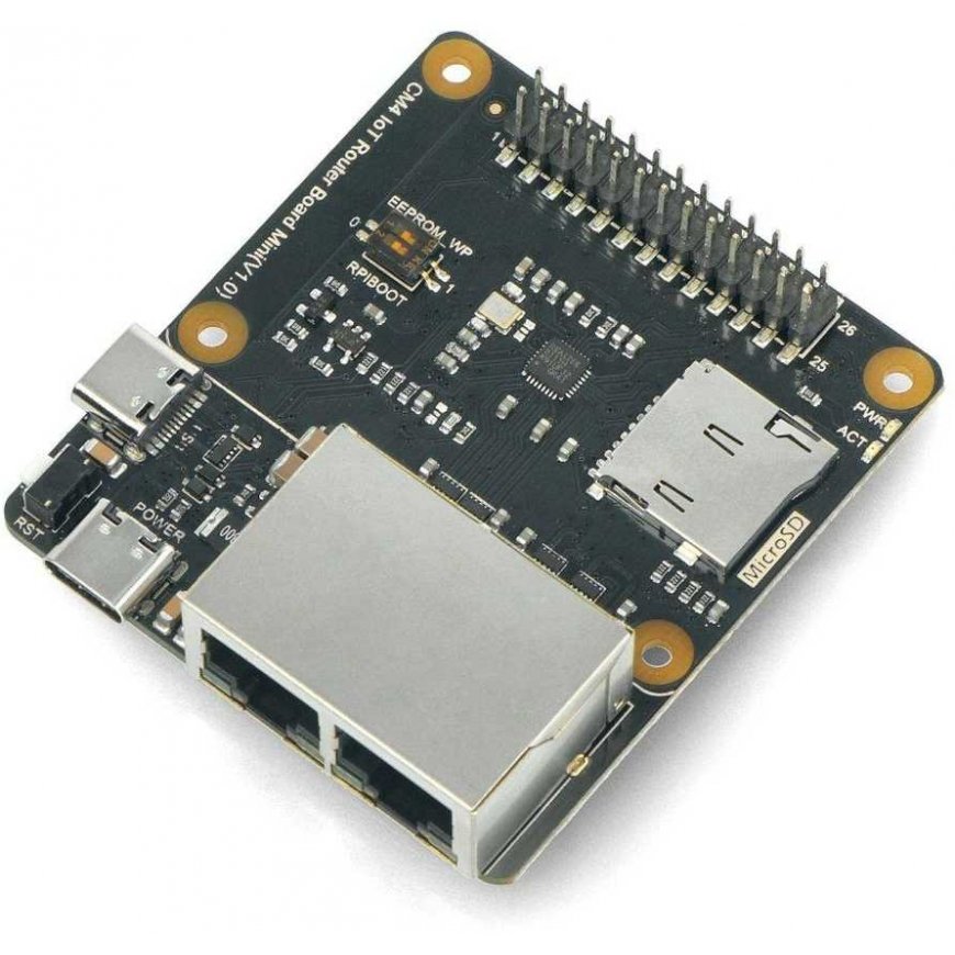 Router Carrier Board Mini, IoT-minilaajennuskortti Raspberry Pi Compute 4 -moduulille, DFRobot DFR0767