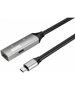 PREMIUMCORD USB-C kartotuvas ir ilgintuvas vyriškas-moteris, 5Gbps Aliuminis 10m