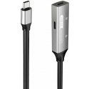 PREMIUMCORD USB-C kartotuvas ir ilgintuvas vyriškas-moteris, 5Gbps Aliuminis 10m PREMIUMCORD USB-C kartotuvas ir ilgintuvas vyriškas-moteris, 5Gbps Aliuminis 10m