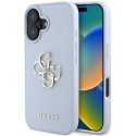 Guess Grained Big 4G Logo Small Classic Logo Apple iPhone 16 case blue Guess Grained Big 4G Logo Small Classic Logo Apple iPhone 16 case blue
