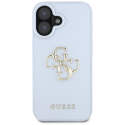 Guess Grained Big 4G Logo Small Classic Logo Apple iPhone 16 case blue Guess Grained Big 4G Logo Small Classic Logo Apple iPhone 16 case blue