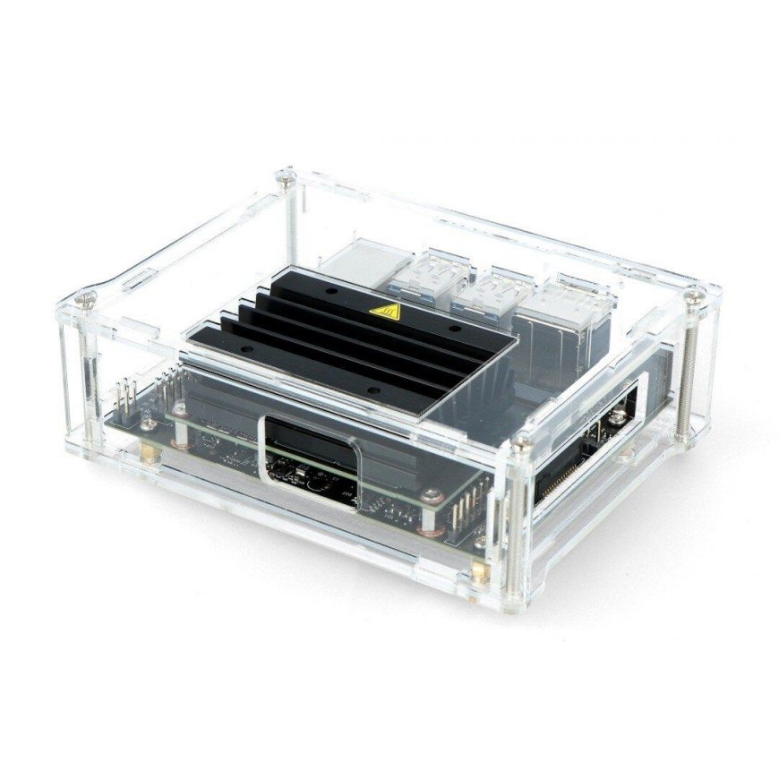 Acrylic case for Nvidia Jetson Nano, clear, Waveshare 16566 – 3