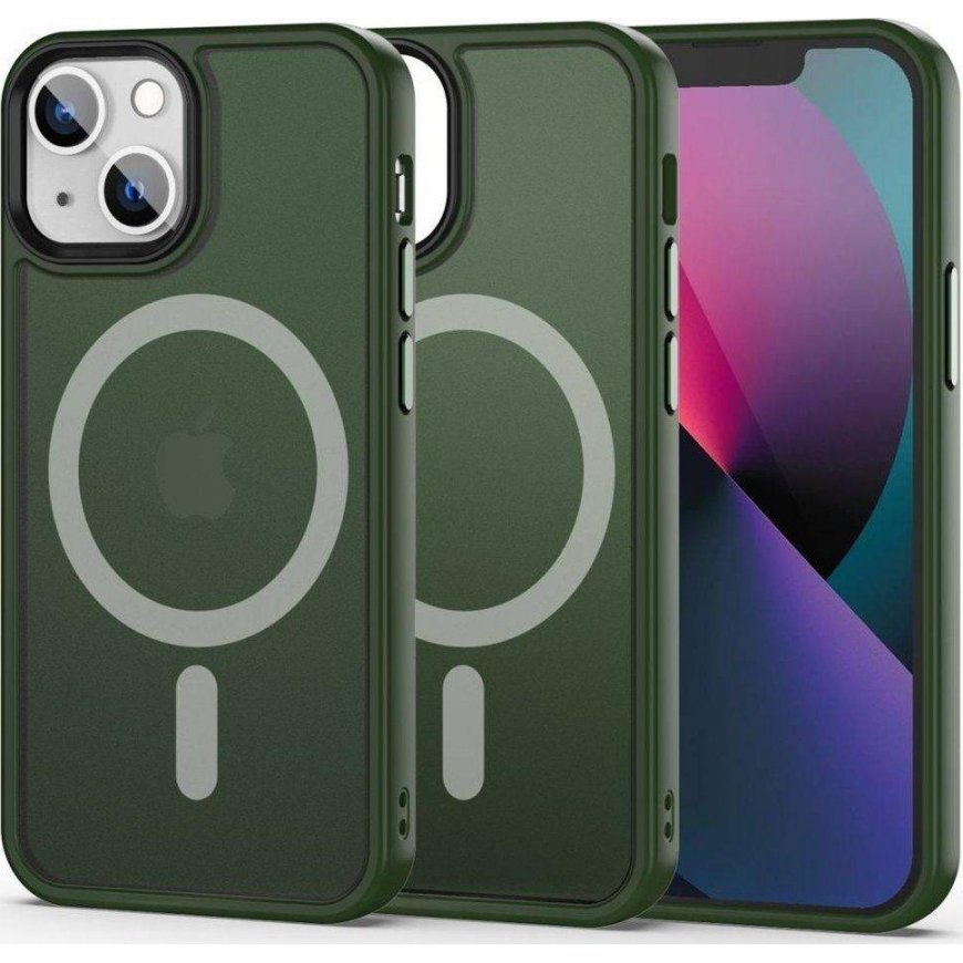 Tech-Protect MagMat MagSafe iPhone 13 Pro Case - Matte Green