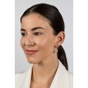 Brilio Silver Charming silver earrings with pink opals EA1129WP Brilio Silver Charming silver earrings with pink opals EA1129WP