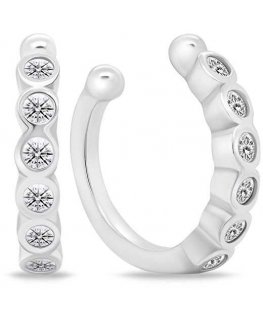 Brilio Silver Brilio Silver Trendy silver earrings with clear zircons EA695W