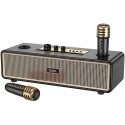 HOCO bluetooth speaker + 2 x wireless microphones BS63 black HOCO bluetooth speaker + 2 x wireless microphones BS63 black
