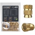 Ruthex M5 srieginis įdėklas – Rx-M5x9.5 - 50 vnt Ruthex M5 srieginis įdėklas – Rx-M5x9.5 - 50 vnt
