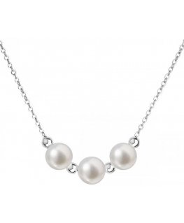 Evolution Group Silver necklace with real pearls Pavon 22017.1