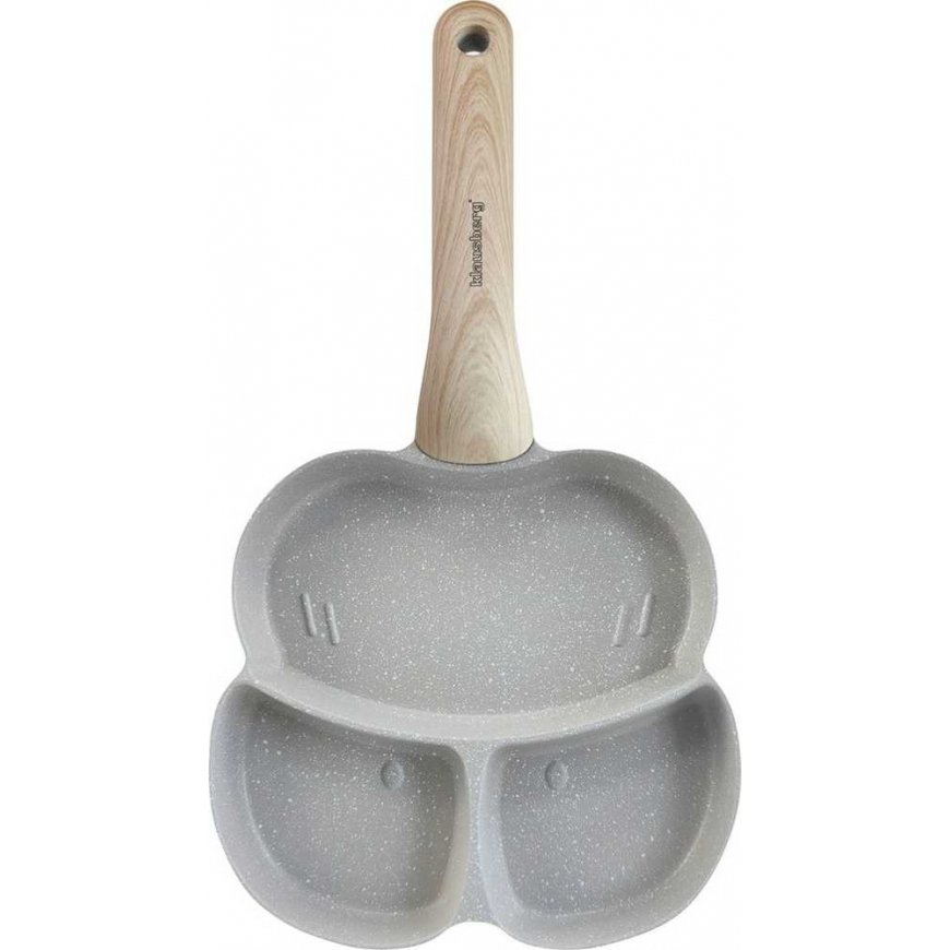 3 in 1 MARBLE EGG, PANCAKE, PANCAKE PAN KLAUSBERG KB-7824 Gray