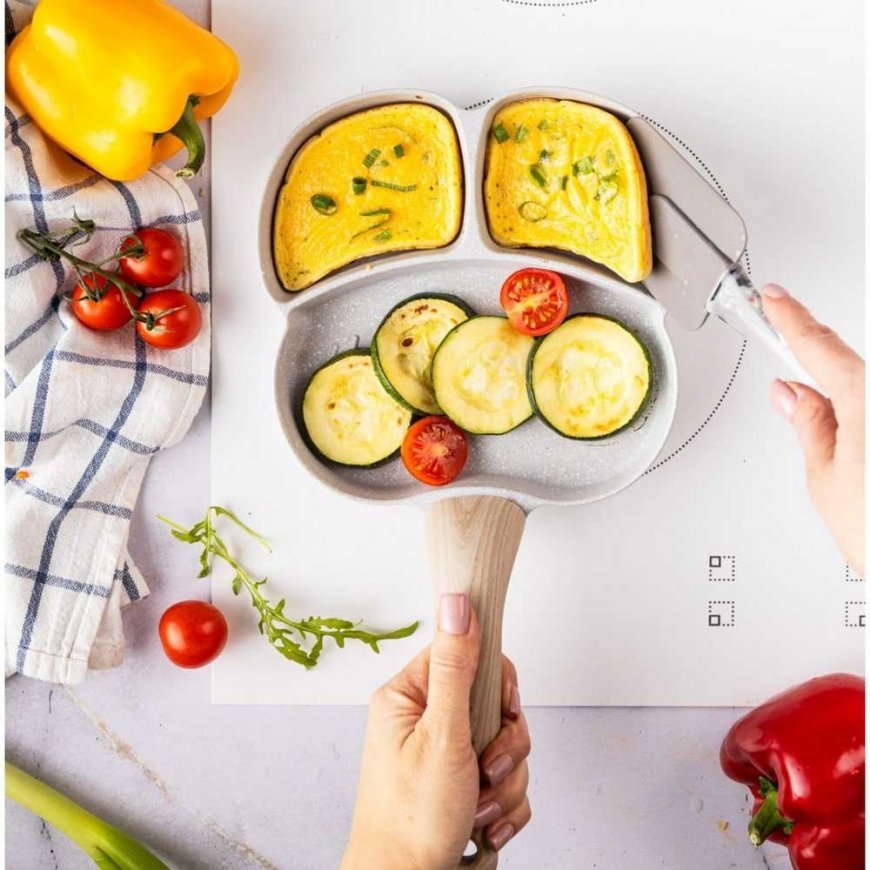 3 in 1 MARBLE EGG, PANCAKE, PANCAKE PAN KLAUSBERG KB-7824 Gray – 2