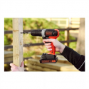 Black & Decker Juodas & DECKER | Cordless Drill Driver | BCD001C2-QW | 18 V | 2x1.5 Ah | Lithium Black & Decker Juodas & DECKER | Cordless Drill Driver | BCD001C2-QW | 18 V | 2x1.5 Ah | Lithium