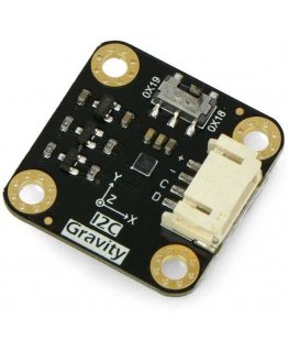 Gravity, LIS2DW12, 3-axis accelerometer ±2g/±4g/±8g/±16g, I2C, DFRobot SEN0409
