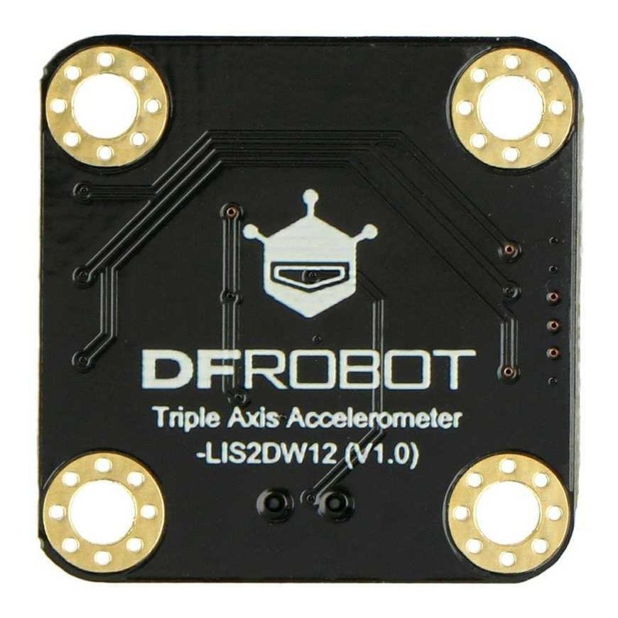 Gravity, LIS2DW12, 3-axis accelerometer ±2g/±4g/±8g/±16g, I2C, DFRobot SEN0409 – 4