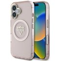 Guess IML Metal Mountain Logo MagSafe Apple iPhone 16 dėklas telefonui rožinės spalvos Guess IML Metal Mountain Logo MagSafe Apple iPhone 16 dėklas telefonui rožinės spalvos