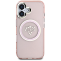 Guess IML Metal Mountain Logo MagSafe Apple iPhone 16 case pink Guess IML Metal Mountain Logo MagSafe Apple iPhone 16 case pink