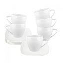 MARIAPAULA MODERNA COFFEE SET 6/12 White MARIAPAULA MODERNA COFFEE SET 6/12 White