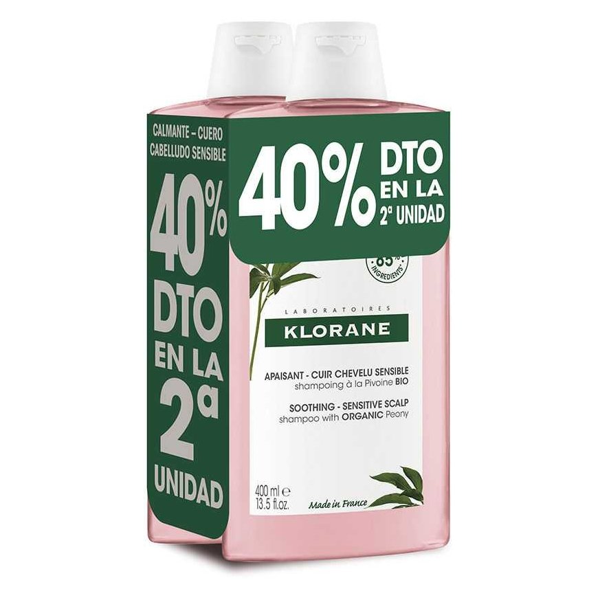 Klorane DUPLO Peony Shampoo 2x, 400 ml