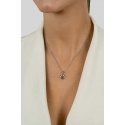 Brilio Silver Playful silver pendant with zircons Paw PT63W Brilio Silver Playful silver pendant with zircons Paw PT63W
