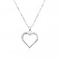 Beneto Romantic silver necklace AGS1013 / 47 (chain, pendant) Beneto Romantic silver necklace AGS1013 / 47 (chain, pendant)