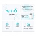 TP-Link AX3000 Двухдиапазонный (2,4Ггц/5Ггц) Wi-Fi 6 (802.11ax) Белый 3 Внутренний