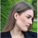 Beneto Charming long earrings with pink zircons AGUP3299P Beneto Charming long earrings with pink zircons AGUP3299P