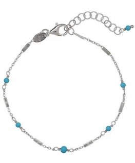 Alisia Hopearanneke turkoosilla AL3246-Argento-Turchese