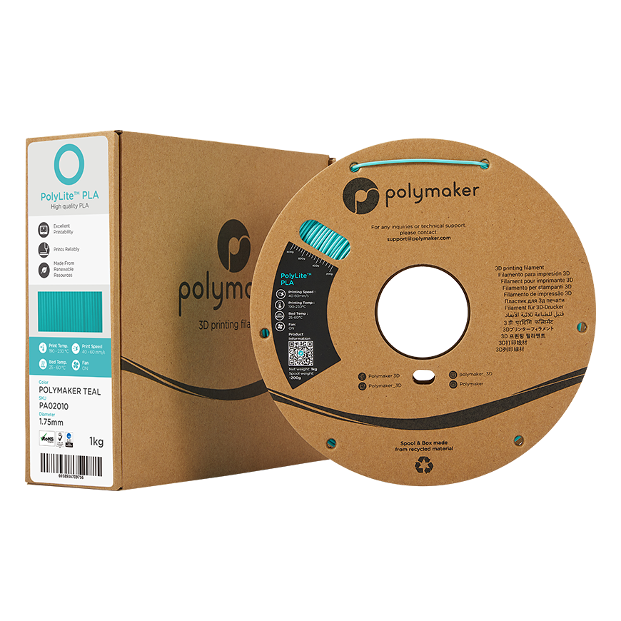 Polymaker PolyLite PLA - 1.75mm - 1kg - Silk Red – 5