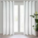 Eurofirany Curtains 140x250 Rosa white velour ready for eyelets D91
