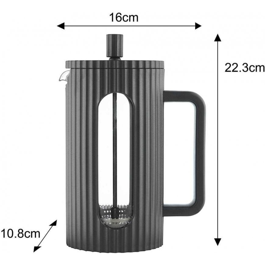 ZAPARZACZ DO HERBATY KAWY SZKLANY FRENCH PRESS 1000 ML BLACK KLAUSBERG KB-7751 – 4