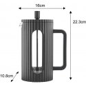 ZAPARZACZ DO HERBATY KAWY SZKLANY FRENCH PRESS 1000 ML BLACK KLAUSBERG KB-7751 ZAPARZACZ DO HERBATY KAWY SZKLANY FRENCH PRESS 1000 ML BLACK KLAUSBERG KB-7751