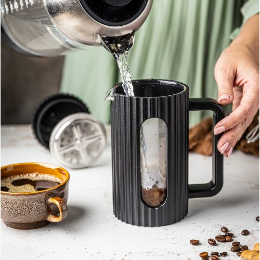ZAPARZACZ DO HERBATY KAWY SZKLANY FRENCH PRESS 1000 ML BLACK KLAUSBERG KB-7751 – 5