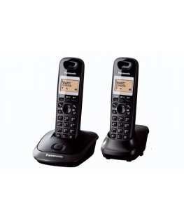 Panasonic KX-TG2512FXT telefon Digitaalse juhtmeta tehnoloogia (DECT) telefon Helistaja ID Must